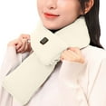 thumbnail image 3 of Fgnfyis Cordless Heating Pad Scarf for Neck Warmth Thermal Neck Wrap with 3 Heat Settings Rechargeable Winter Comfort Beige, 3 of 6
