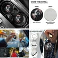 thumbnail image 5 of Yuyamidu Wolf Car Seat Cover Set with Steering Wheel Cover American Flag Seat Belt Strap Pads Cup Holder Armrest Cover Pad Key Chain Auto Interior Accessories, 5 of 6