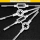 thumbnail image 4 of 20 Pcs Tapping Tool, Taps And Dies, Thread Screw Extractors, M3-m12 Steel, With Storage Case, 4 of 5