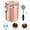 Pink, variant on Coffee Canister, Large 22 oz, Stainless Steel Airtight Coffee Container with Scooper, Rose Gold