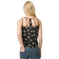 thumbnail image 2 of Aeropostale Womens Zebra Open-Back Crop Tank Top, Black, Juniors, X-Large, 2 of 3
