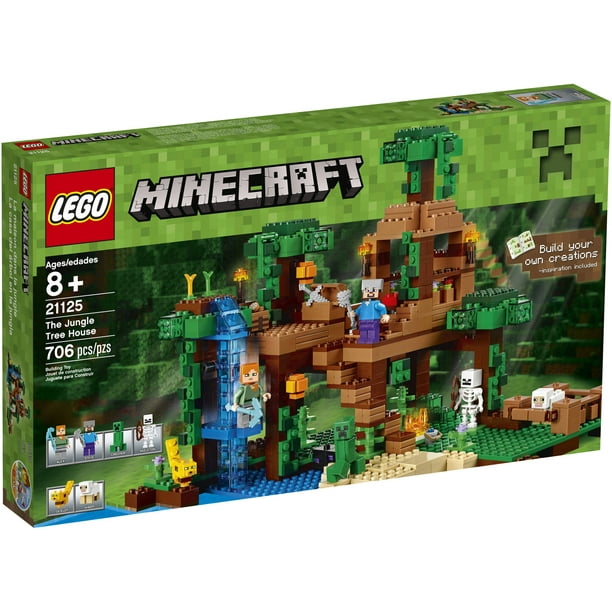 Lego Minecraft The Jungle Tree House 21125 Walmart Com Walmart Com