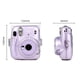 thumbnail image 2 of Estuche rígido de PVC para cámara Instax Mini 11, funda de viaje con correa desmontable, transparente brillante., 2 of 5
