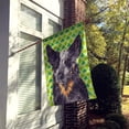 thumbnail image 2 of Australian Cattle Dog St. Patrick's Day Shamrock Flag Canvas House Size, 2 of 2