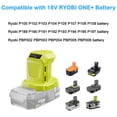 thumbnail image 6 of Replacement P743 USB Battery Charger Power Source for RYOBI ONE+ 18V Li-ion Battery P100 P102 P103 P104 P105 P107 P108 P109 P189 P190 P191 P192 P193 P194 P195 P197 PBP002 PBP003 PBP004 PBP005 PBP006, 6 of 7