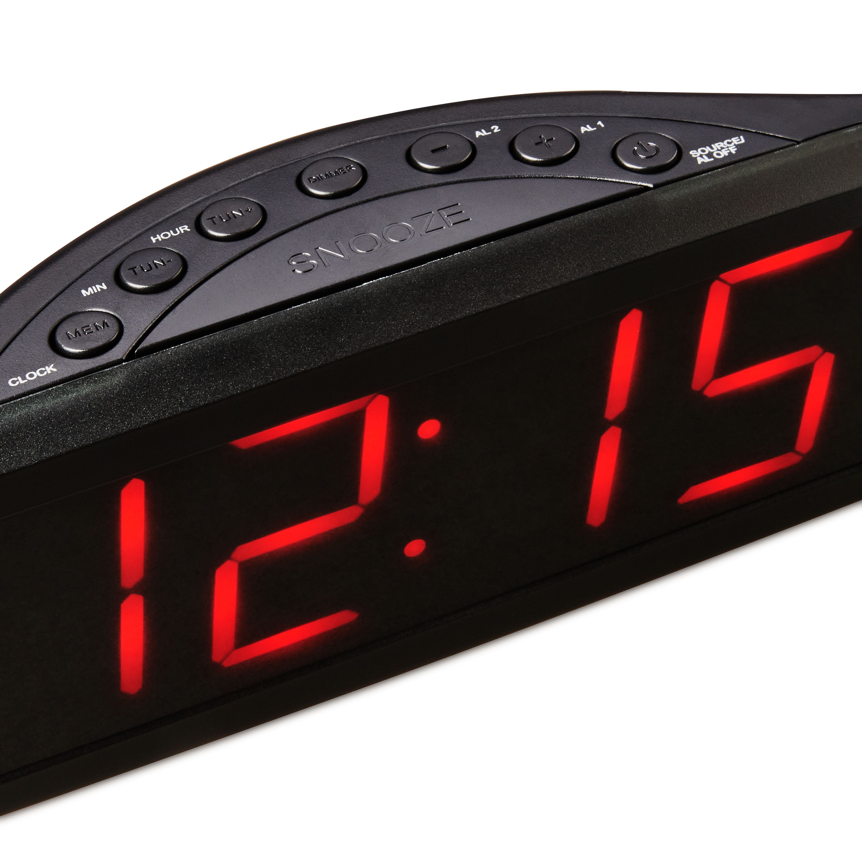 Onn ONA15AV101_EGB-RB AM/FM Digital Alarm Clock Radio Certified Refurbished