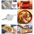 thumbnail image 3 of 5" X-Large Stainless Steel Empanada Maker Dumpling Maker & Cleaning Towel,Ravioli Pierogi Mould Tool,Wraper Dough Cutter With Long Handle,For Pocket Pie Ravioli Dumpling Pastry, 3 of 5