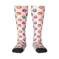 thumbnail image 2 of Lsque Colorful Donuts Printed Crew Socks Men's Women's LightWeight Thin Casual Calf Socks ,Knee High Socks,Cotton Socks, 2 of 9