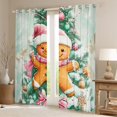 thumbnail image 2 of Manfei Happy Christmas Black Out Curtains,Lovely Gingerbread Man Curtains Pack of 2 (42x63 Each),Chic Xmas Tree Bedroom Curtains For Teens,Breathable Home Decor, 2 of 6