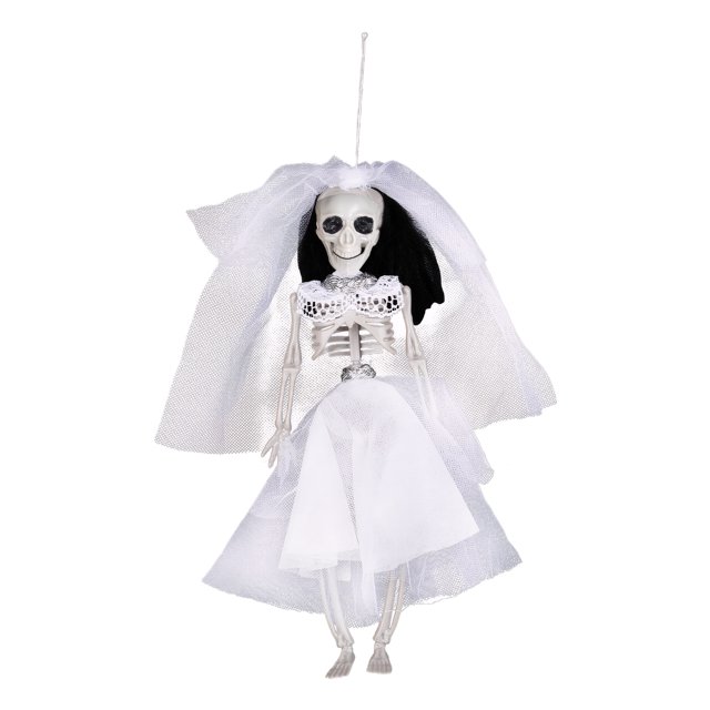Monstrate Decoración colgante de esqueleto de Halloween para novia y novio, accesorios fáciles de colocar y mover para Halloween Kits de decoración para fiestas P3-7