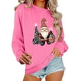 thumbnail image 2 of Craaazy Christmas Shirts for Women Crewneck Long Sleeve Christmas Printed Womens Tops Early Fall Fashion Sweatshirt Gifts, 2 of 6