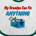 thumbnail image 4 of Inktastic Fix Anything Grandpa Boys or Girls Baby Bib, 4 of 4
