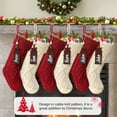 thumbnail image 6 of Ayieyill Christmas Stockings 6 Pack with Names Tags, Personalized Knitted Xmas Stockings 18 inches, Fireplace Stockings for Family Christmas Decoration, 6 of 6
