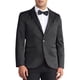thumbnail image 1 of INSPIRAR CHIC Trajes de Hombre Formales de Color Sólido con Manga Larga, Solapa Pico, Ajuste Slim, Blazers de Un Solo Botón, Negro, 1 of 6