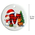 thumbnail image 3 of Adornos Navideños Acrílicos de 26 Letras | Decoraciones Colgantes Navideñas Personalizadas | Colgantes Del Alfabeto Ligeros y Duraderos | Decoración Navideña para El Hogar y La Oficina | Corona para, 3 of 6
