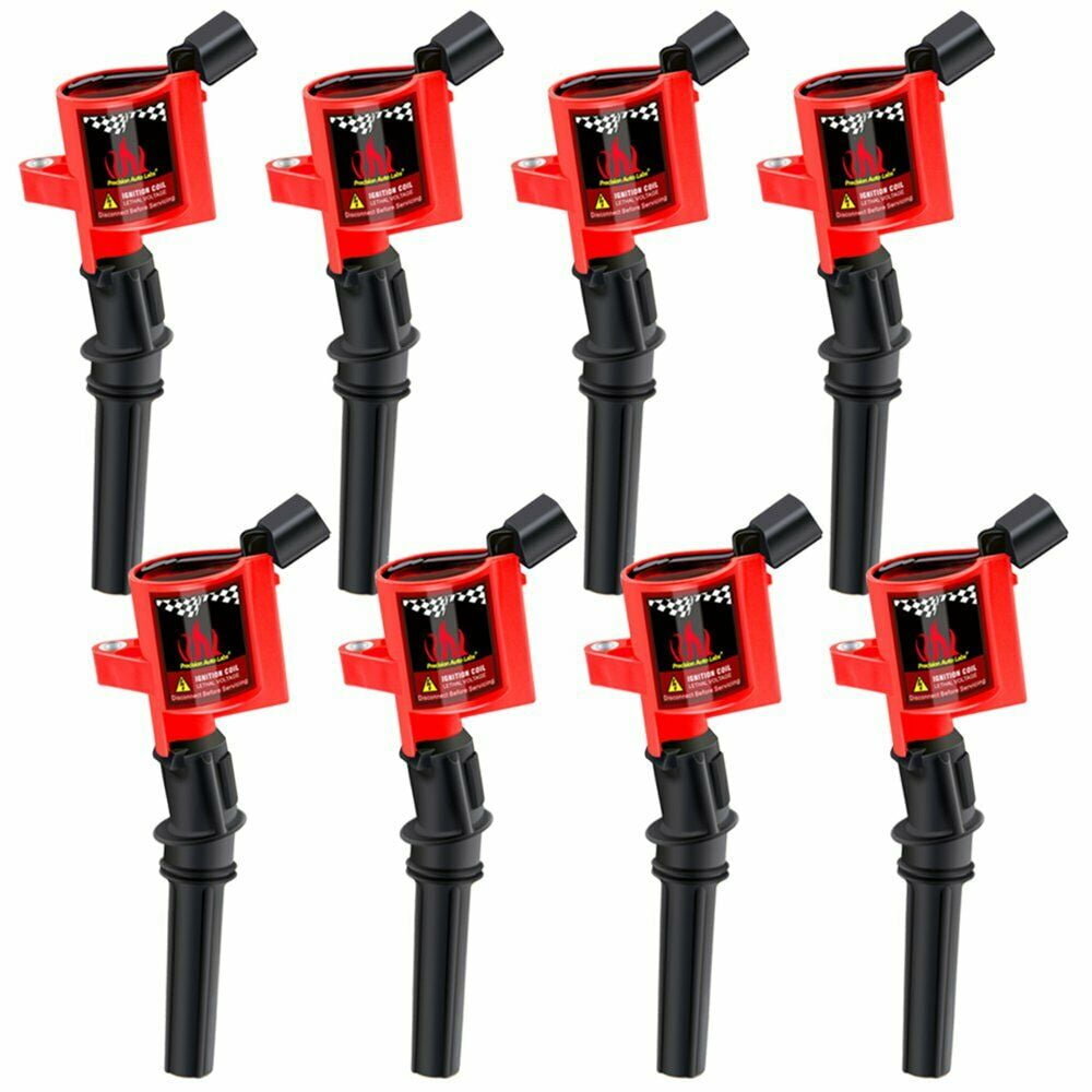 Pack of 8 Brown Boot Ignition Coils for 2008-2016 Ford Expedition F-150 Super Duty F-250 Lincoln Navigator F-450 F-550 F-350 F53 Compatible 4.6L 5.4L 6.8L with C1659 DG521 8L3Z-12029-A 