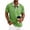 Green, variant on GSPCLAM Men's Breathable Polo Shirts with One Pocket Pique Color Block Design Tops for Casual Friday, Versatile Breathable Tees