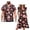 A-Christmas Candy, variant on Candy Canes Matching Couple Outfits Christmas Button-Down Shirt for Men Casual Hawaiian Tops Workwear and Women's V-neck Dress Light Summer Beach Dresses Size M