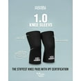 thumbnail image 3 of HANSU POWERLIFTING KNEE SLEEVES, 7MM NEOPRENE STIFF KNEE PAD FOR SQUAT, 3 of 3