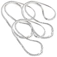 thumbnail image 1 of Collar de Baño de Plata LePrimeS 3Pzas Sterling 925 55cm 6mm de grosor VentDepot, 1 of 5