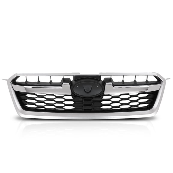Front Bumper Upper Grille W/ Chrome Tirm Fit for Subaru Impreza 2012-2014