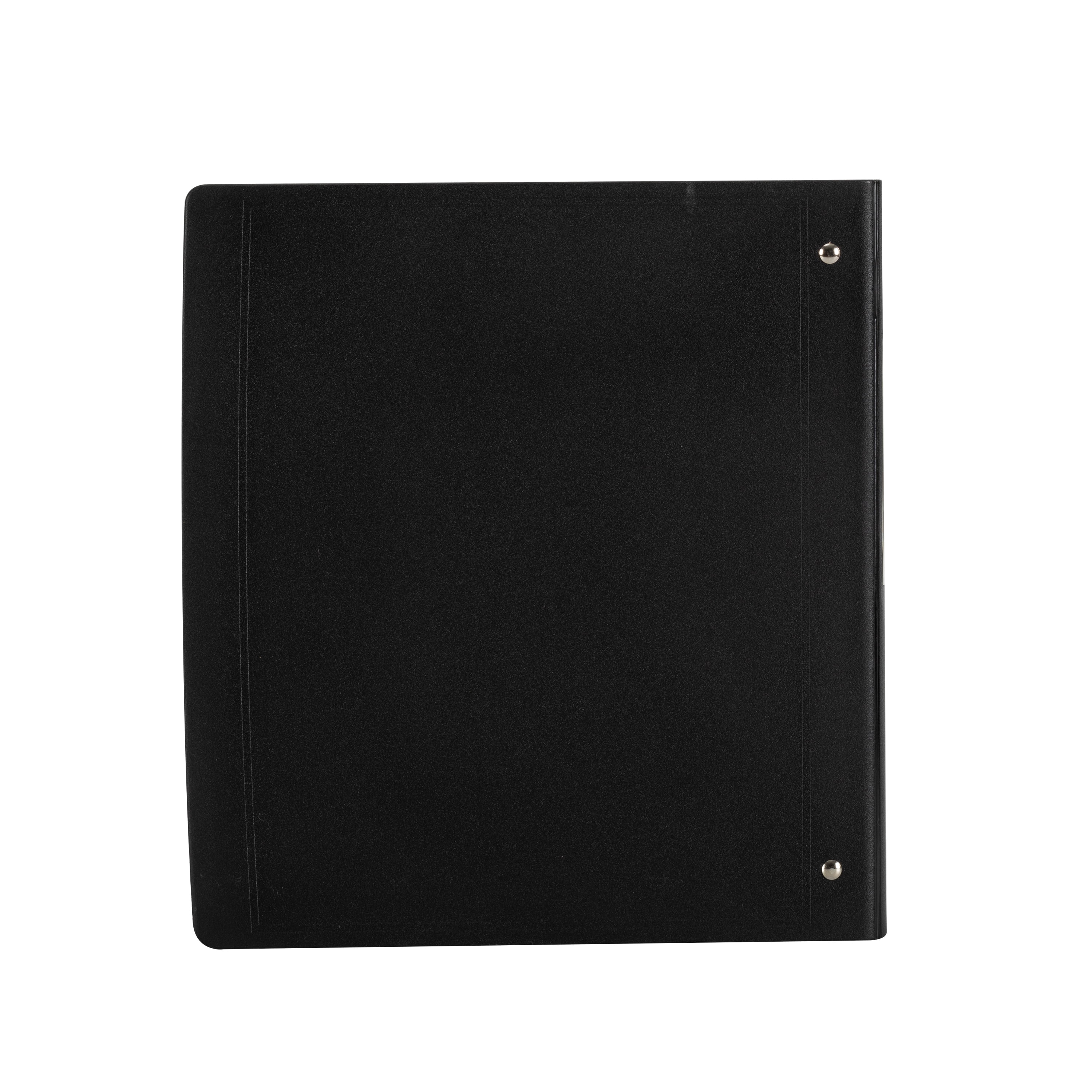 (2 pack) Exceed 3-Ring Heavy Duty Binder, 1 inch, Black, Slant D-Ring
