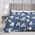 thumbnail image 6 of Cute Polar Bear Fleece Blanket - Lightweight Soft Cozy 60x50, 6 of 6