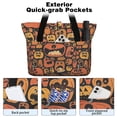 thumbnail image 2 of Tote Bag for Women - Halloween Crazy Pumpkins Pattern Shoulder Bag - Large Utility Work Duffle Bag with Zipper Handbag for Travel, Work, Sprots, 2 of 5