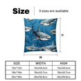 thumbnail image 5 of Shark Patterns for Home Decor, Covers Available in 16x16, 18x18, and 20x20 Inches,for Living Room, Bedroom - Great Gift Idea!, 5 of 6