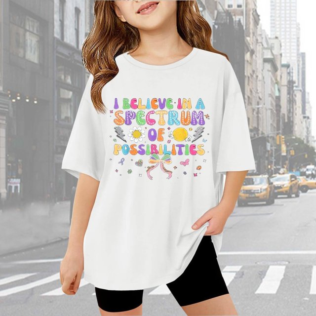 Kids Educational T-Shirt - Awareness Periodic Table Design for Girls - and Stylish Short Sleeves for Everyday Wear