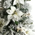 thumbnail image 5 of Nearly Natural 4ft. Flocked Artificial Christmas Tree with 223 Bendable Branches and 100 Warm Lights in Decorative Urn, 5 of 10