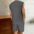 thumbnail image 7 of Mens Sets 2 Piece Outfits Shirt Fashion Summer Tracksuits Casual Set Sleeveless Tank and Shorts Set for Men, 7 of 7