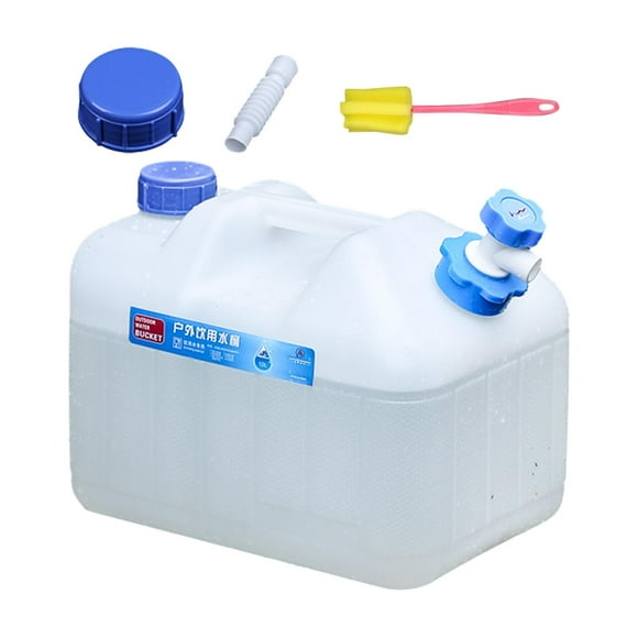 Almencla Camping Water Container with Faucet Emergency Water Storage Tank for Outdoor 10L