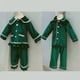 thumbnail image 3 of Conjuntos de pijamas navideños familiares a juego 2024, pijamas de terciopelo verde para bebés, niñas, niños, madres, niños de 6 a 12 años, ropa de estar por casa para mujeres adultas, 3 of 5