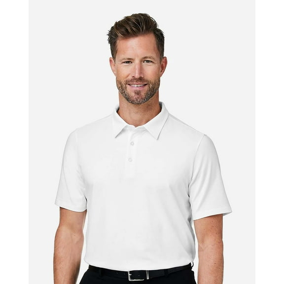 Devon & Jones DG120 Men's Raleigh Stretch Polo-White-S