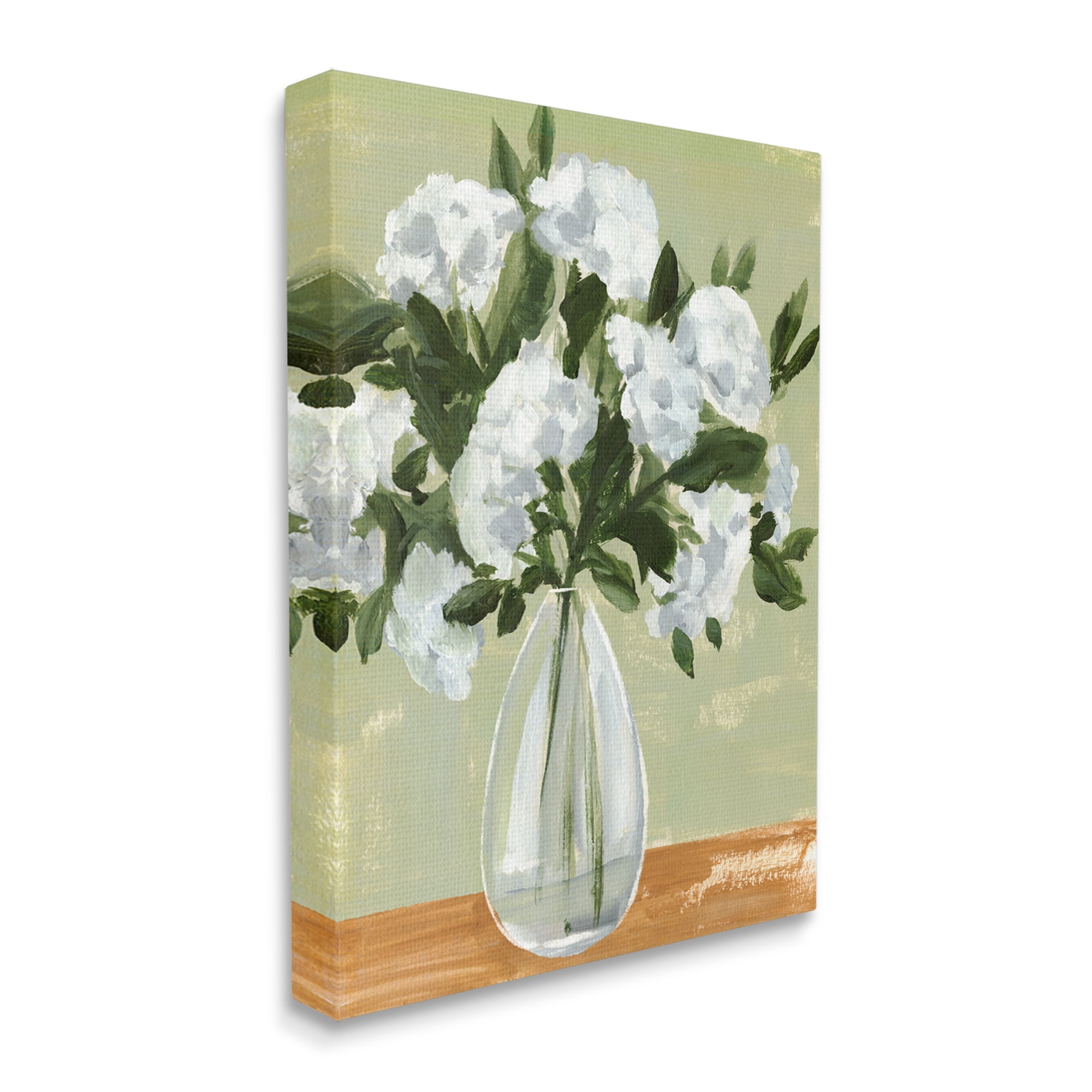 Stupell Industries Casual White Floral Arrangement Bouquet Still Life Painting Gallery Wrapped Canvas Print Wall Art, Design by Annie Warren