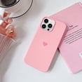 thumbnail image 2 of Compatible with iPhone 13 Pro Max Case Silicone Women Girls Heart with Soft Anti-Scratch Microfiber Lining Protective Phone Case for iPhone 13 Pro Max Pink, 2 of 8