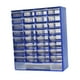 thumbnail image 1 of Organizador de armario de almacenamiento con cajones para montar en la pared, con divisor y contenedor para herramientas. Azul, 1 of 9