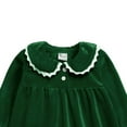 thumbnail image 2 of Todder Kid Baby Girls Pajama Dress Fibre Button down Solid Color Breathable Ruffle Nightwear, 2 of 5