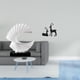 thumbnail image 2 of Figura de resina de ciervo ondulado, escultura abstracta, adorno artístico, regalo para dormitorio, sala de estar, estudio, decoración de mesa., 2 of 8