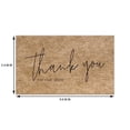 thumbnail image 3 of Tarjeta de agradecimiento de papel Kraft Natural, tarjeta de pedido de agradecimiento comercial de tienda empresarial, tarjeta de decoración de regalo personalizada de felicitación al por mayor, 3 of 4