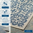 thumbnail image 6 of Modway Ariana Vintage Floral Trellis 4x6 Indoor and Outdoor Area Rug in Blue and Beige, 6 of 9