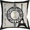 IDG Paris Circle Eiffel Tower Indoor Pillow