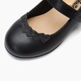 thumbnail image 5 of Weestep Toddler/ Little Kid Girl Dress Ballet Flat Mary Jane Ballerina Shoe(7 Toddler, Heart Black), 5 of 7