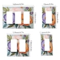 thumbnail image 2 of Yayeee Rocker Switch Wall Plate 1-Gang 4.6"x2.9" Home Decorative Outlet Cover, Bright Flowers, 2 of 6