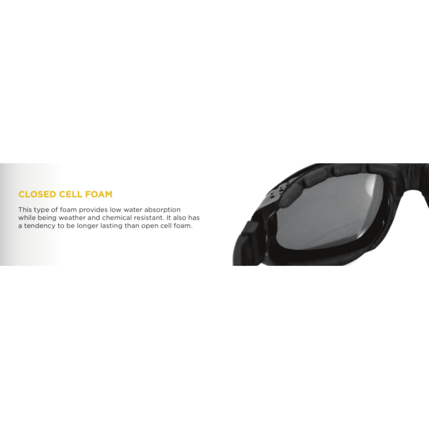 Bobster Foamerz 2 Sunglasses, Clear Anti-fog Lenses, Black Frame