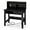 Black, variant on WYDK Computer Desk with Drawers, 37.5’’ Writing Desk with Storage Shelves & Power Outlet, Wood Vanity Makeup Table, Small Desk for Bedroom, Living Room, Study, Home Office (Black)