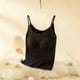 thumbnail image 4 of Ropa interior térmica para mujer, otoño e invierno, camiseta térmica de tirantes con cuello redondo y forro polar suave, sin mangas, de poliéster., 4 of 4