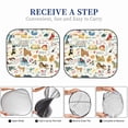 thumbnail image 6 of Bingfone Dogs Funny Pets Print 2-Piece Sun Shade Front Windshield - Foldable Car Front Window Sunshades For Most Sedans Suv Truck - Medium, 6 of 7
