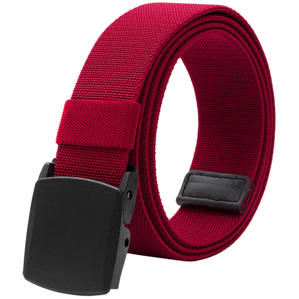 LionVII Men's Elastic Stretch Belts for Men with No Metal Plastic